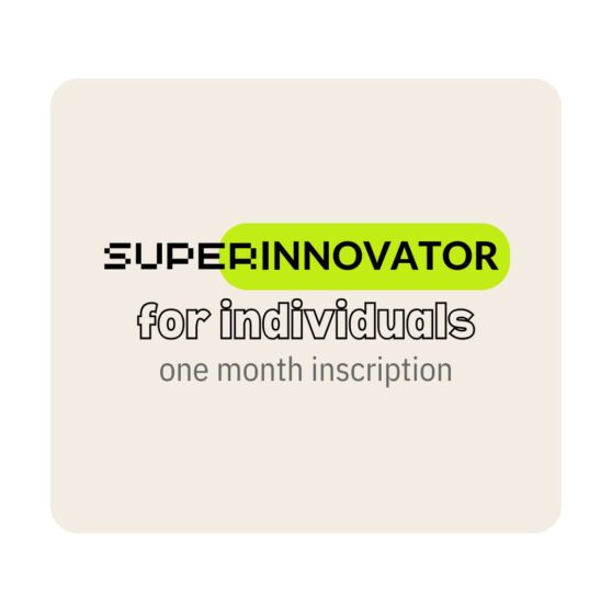 One Month Inscription Super Innovator – Individuals